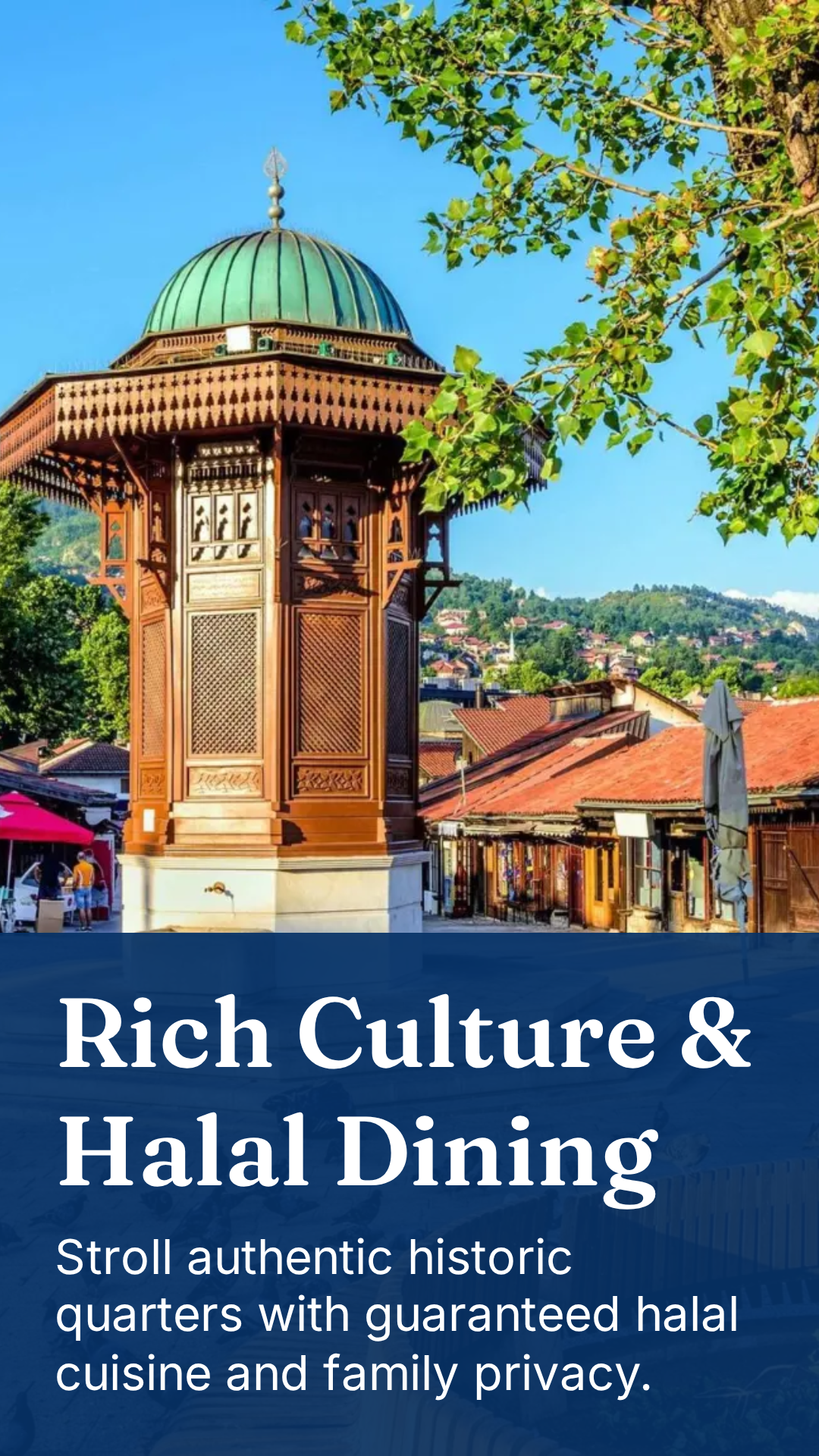 Sebilj fountain in Sarajevo's historic quarter